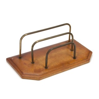 Vintage letter holder of leather