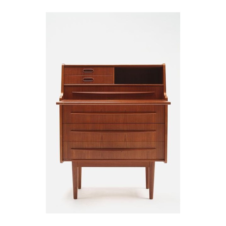 Secretaire in teakhout uit Scandinavie - Retro Studio