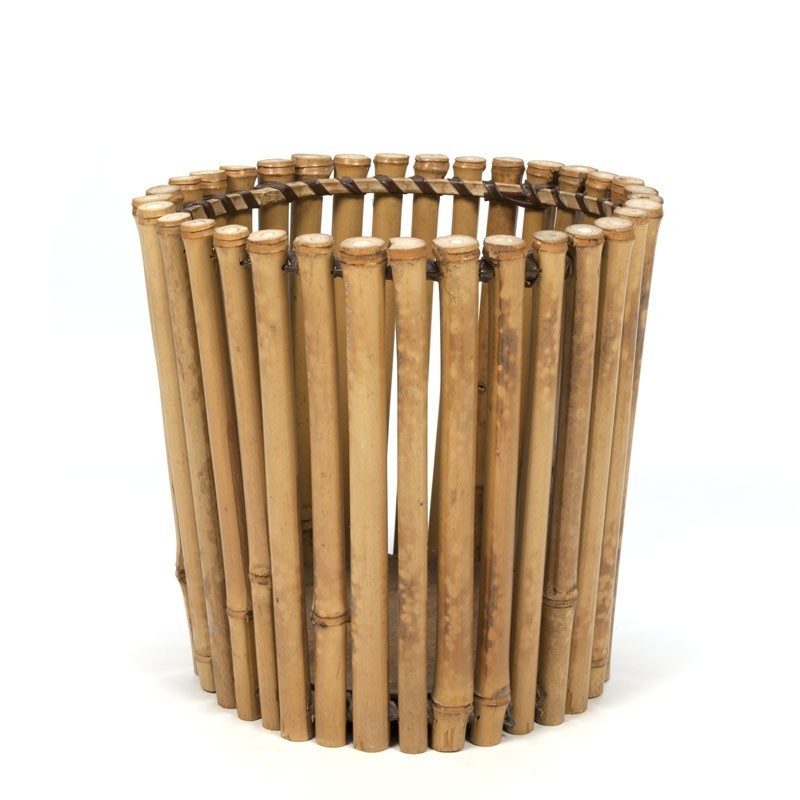 Kinderen Concessie Bewust worden Vintage bamboe plantenbak - Retro Studio