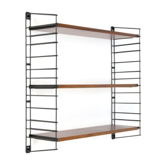 Teakhouten vintage Tomado wandsysteem