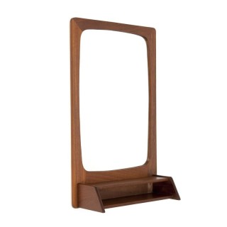 Danish vintage mirror with small compartment