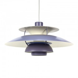 Vintage lilac PH5 pendant Louis Poulsen 
