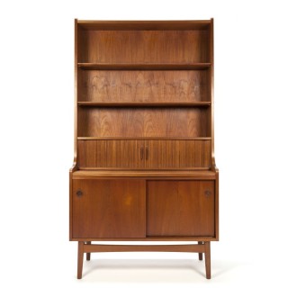 Vintage Deense teakhouten wandkast Nexo