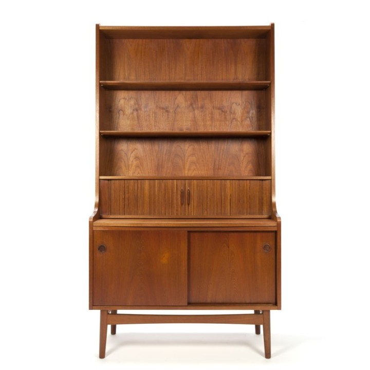 Vintage Deense teakhouten wandkast Nexo