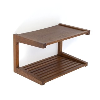 Vintage Deens teakhouten wandplankje