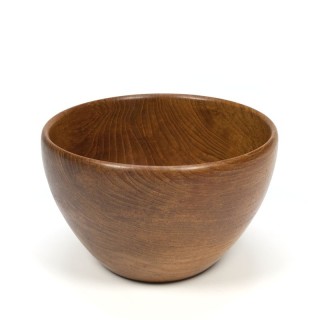 Deense grote teakhouten schaal vintage