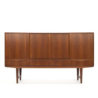 Vintage Deens teakhouten dressoir E.W. Bach