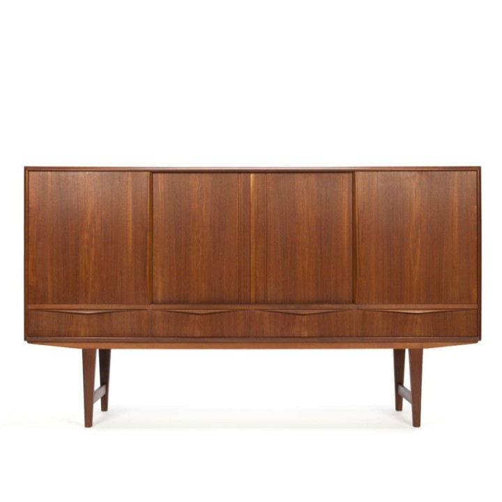 Vintage Deens teakhouten dressoir E.W. Bach