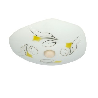 Vintage fifties shell ceiling lamp