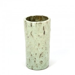 Vintage green ceramic small vase