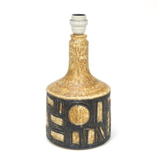 Vintage Deense lampenvoet van aardewerk