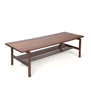 Teakhouten vintage salontafel