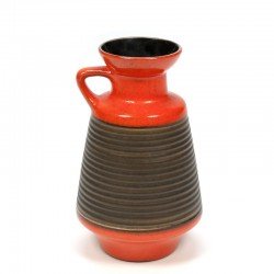 Vintage orange can model vase Hohr