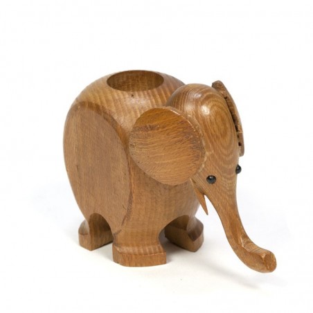 Vintage small elephant of wood