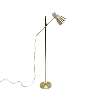 Vintage messing staande Deense lamp