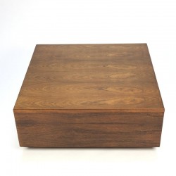 Vintage rosewood block coffee table