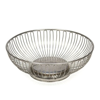 Vintage fruit plate or bread basket of metal