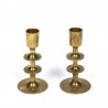 Vintage brass candle holders set of 2