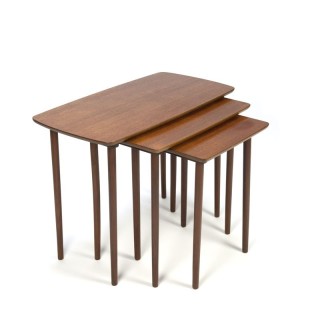 Vintage Danish nesting tables in teak