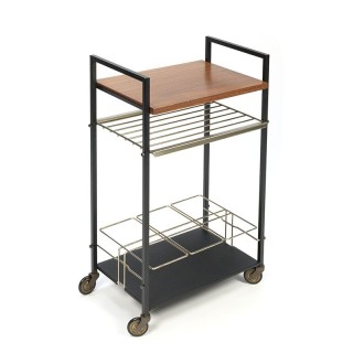 Vintage bar table on wheels