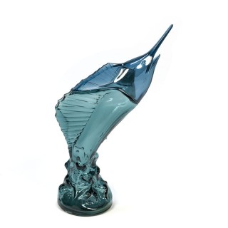 Vintage glass Avon fish bottle