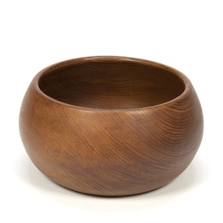 Large vintage teak bowl