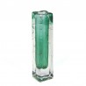 Vintage small green glass vase
