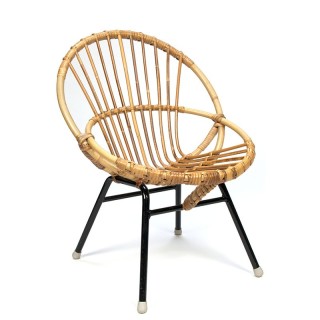 Vintage chair for children rattan