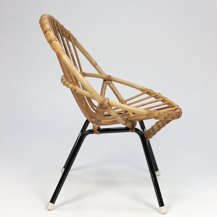 Vintage rotan kinderstoeltje