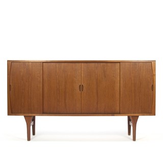 Deens vintage dressoir ontwerp H. Kjaernulf voor Bruno Hansen