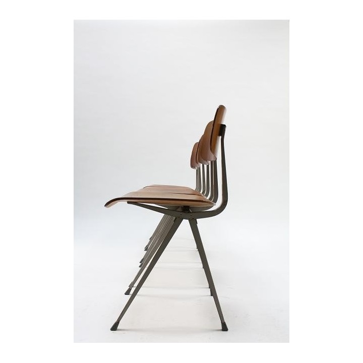 Friso Kramer 4 Result stoelen hout - Retro Studio