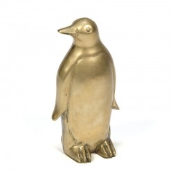 Vintage brass penguin
