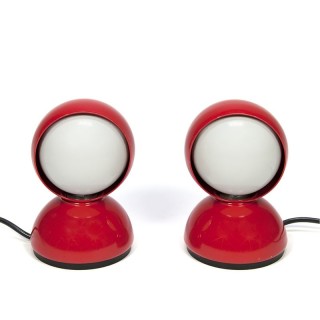 Vintage set Eclisse lampen ontwerp Vico Magistretti voor Artemide