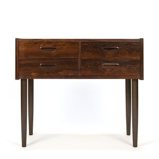 Small Danish vintage rosewood chest of drawers