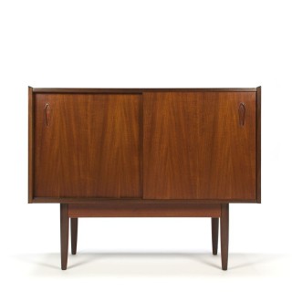 Small Danish low sideboard in teak