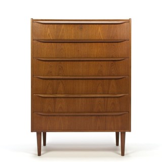 Teak vintage Danish chest of drawers