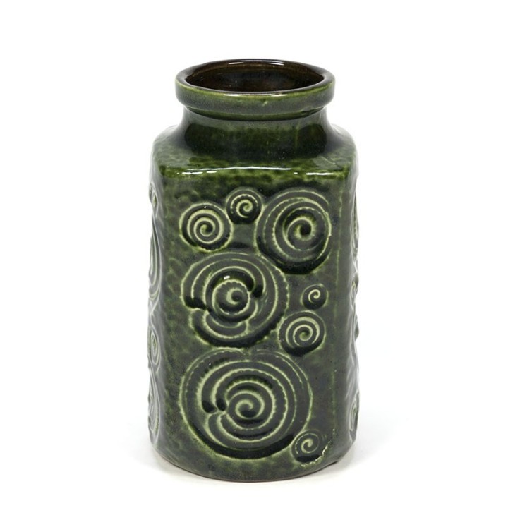 Vintage West Germany vaas met cirkels