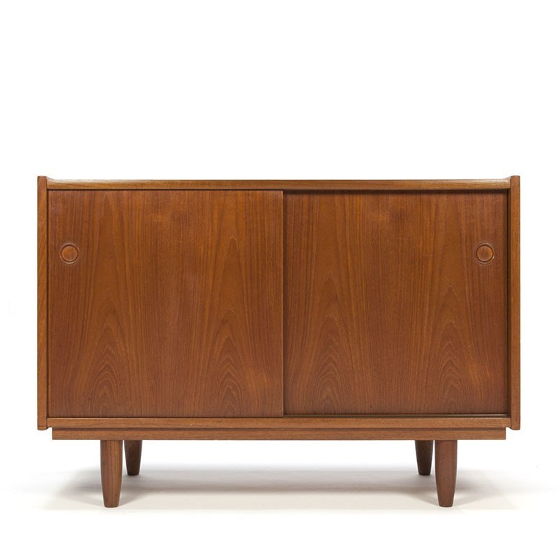 Vintage Deens klein dressoir in teakhout Retro