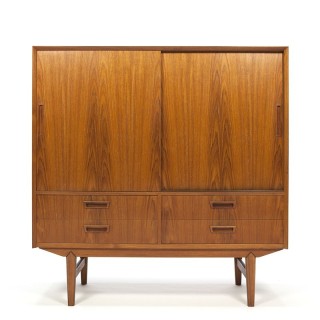 Deense vintage kast in teakhout