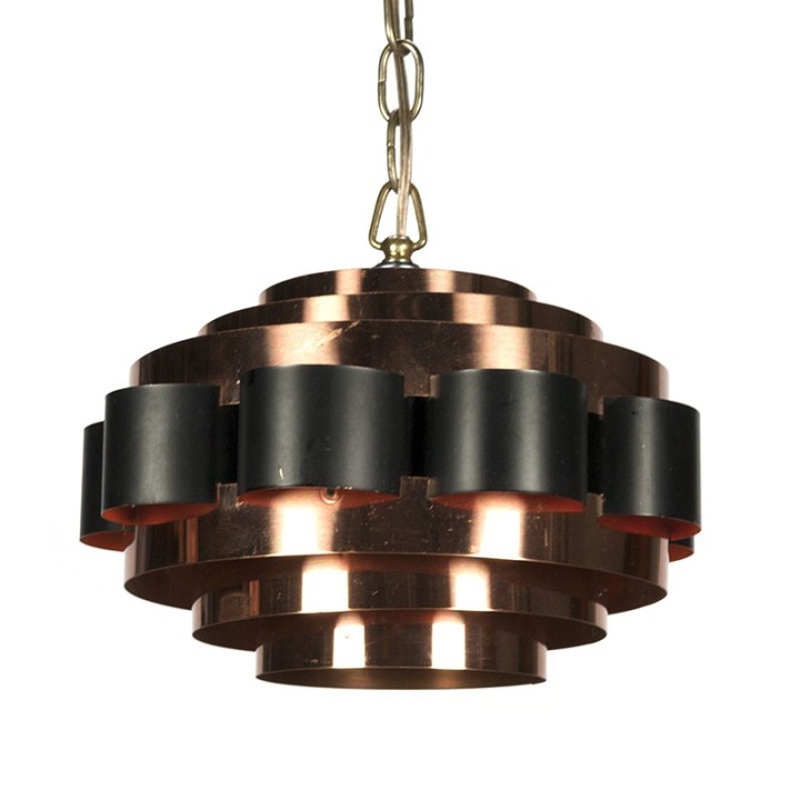 Vintage Deense hanglamp design Werner Schou