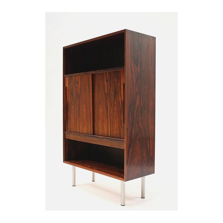 Palissander houten kast schuifdeuren - Retro Studio
