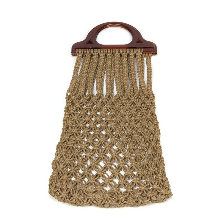 Vintage bag of braided rope