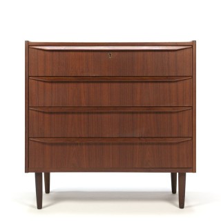 Danish teak vintage chest of drawers with 4 drawers