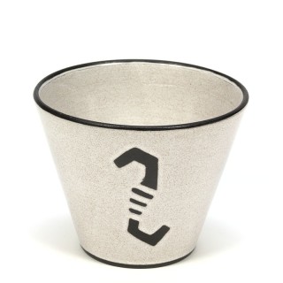 Vintage bloempot abstract