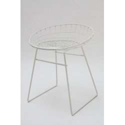Cees Braakman wire stool white