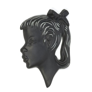 Vintage earthenware silhouette