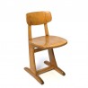 Vintage wooden Casala children's school chair