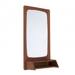 Danish vintage mirror with small open space