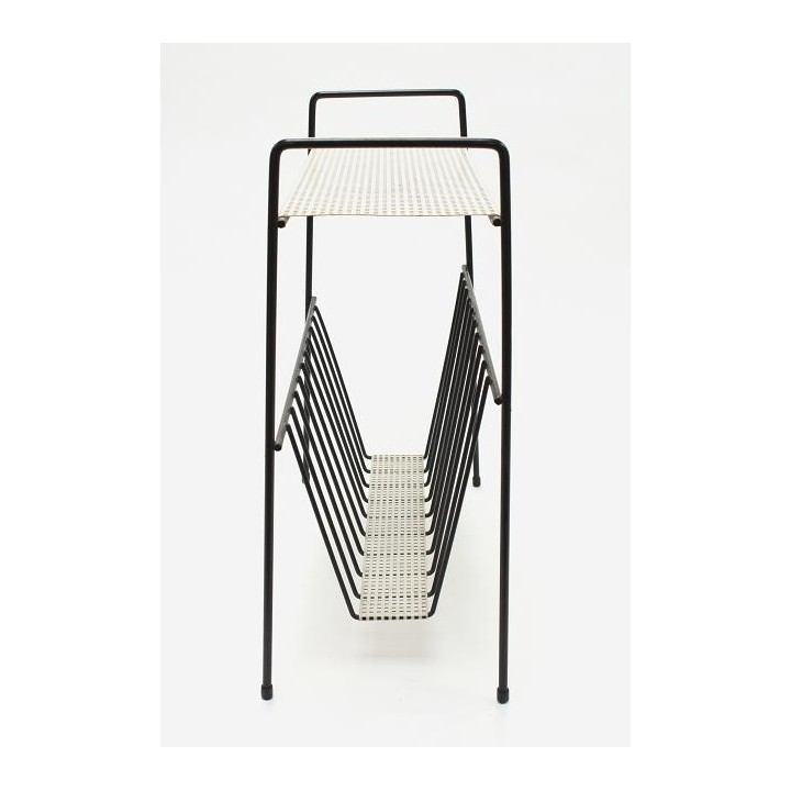 Metal magazine rack black/ white 1