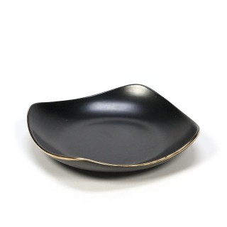 Vintage Flora Gouda dish black